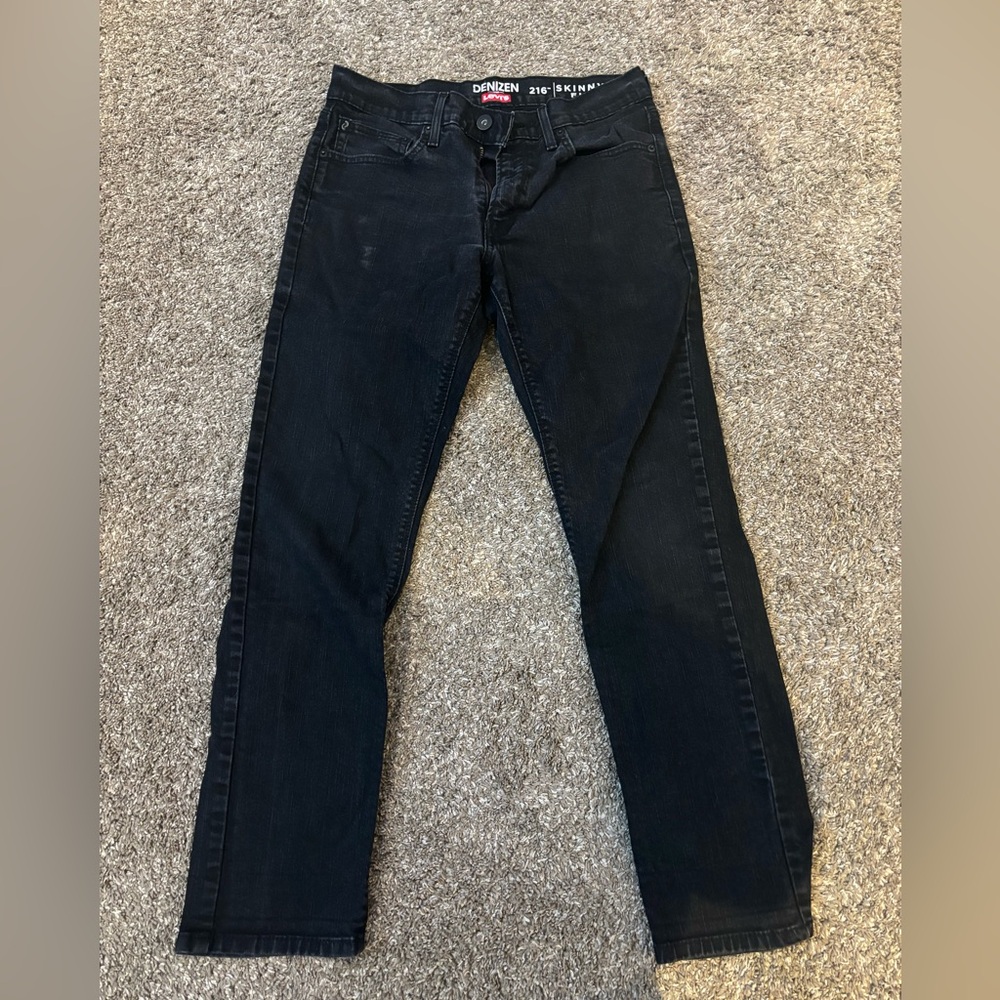 Denizen by Levi’s Black Jeans 216 Skinny Fit 32x30